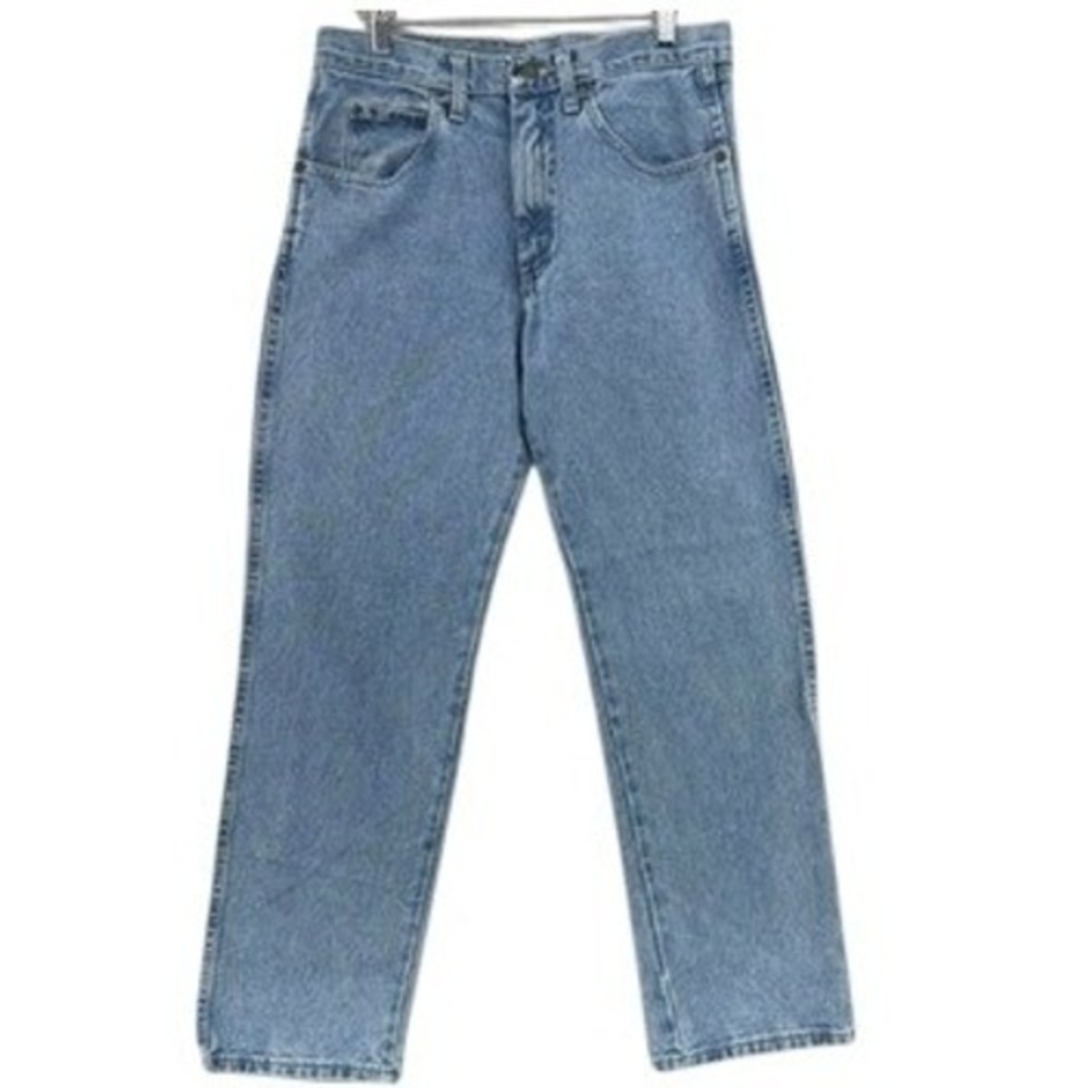 Wrangler Rugged Wear Medium Wash Straight Leg Jeans 32x32 (31x30.5) Cowboy